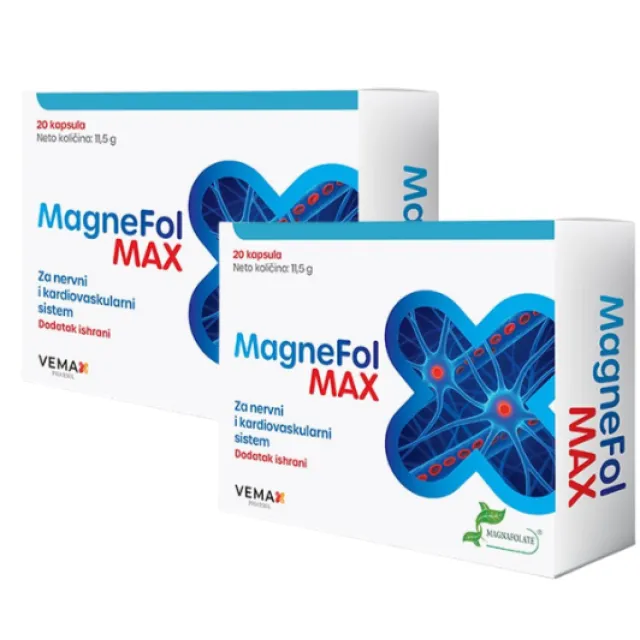 Magnefol Max 20 Kapsula + 20 Kapsula