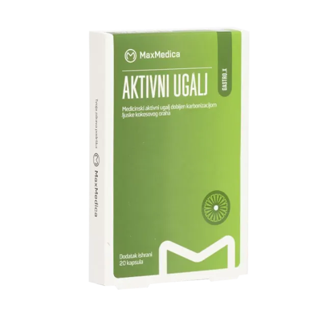 Maxmedica Aktivni Ugalj 20 Kapsula