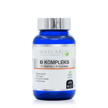 Maxlab Vitamin B Kompleks Sa C Vitaminom I Beta-Karotenom 90 Tableta