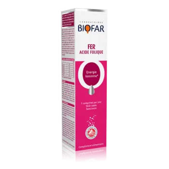 Biofar Gvožđe + Folna kiselina 20 Šumećih Tableta