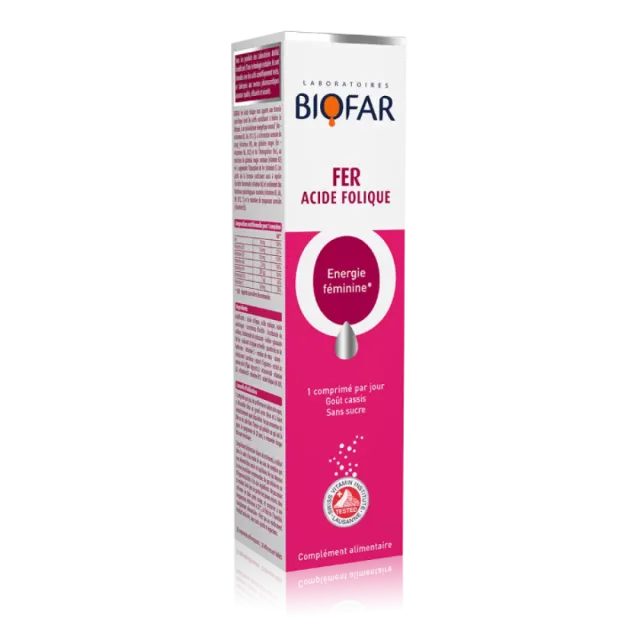 Biofar Gvožđe + Folna Kiselina 20 Šumećih Tableta