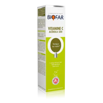 Biofar Vitamin C 500 Acerola 20 Šumećih Tableta