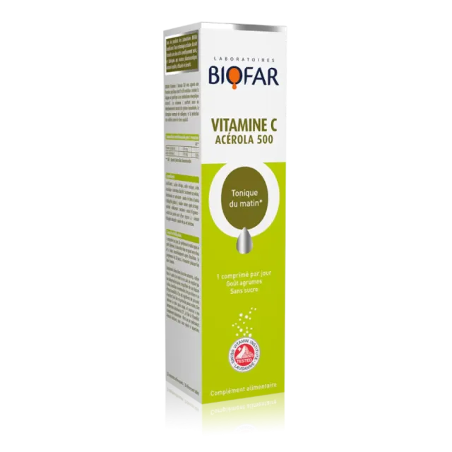 Biofar Vitamin C 500 Acerola 20 Šumećih Tableta