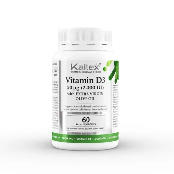 Kaltex Vitamin D3 2000 IU 60 Kapsula 