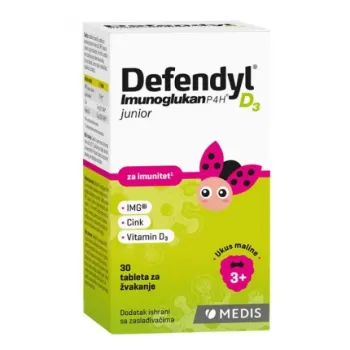 Defendyl Imunoglukan D3 Junior 30 Tableta Za Žvakanje