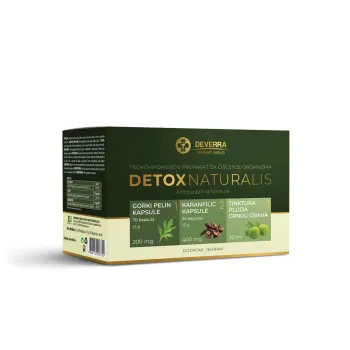 Detox Naturalis Trokomponentni Preparat 70 Kapsula + 30 Kapsula + 30 ml