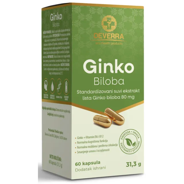 Ginko Biloba 80Mg 60 Kapsula