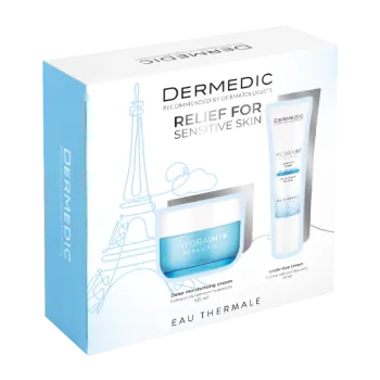 Dermedic Set Hydrain3 Hialuro Krema Za Dubinsku Hidrataciju Spf15 50ml + Krema Za Područje Oko Očiju 15ml
