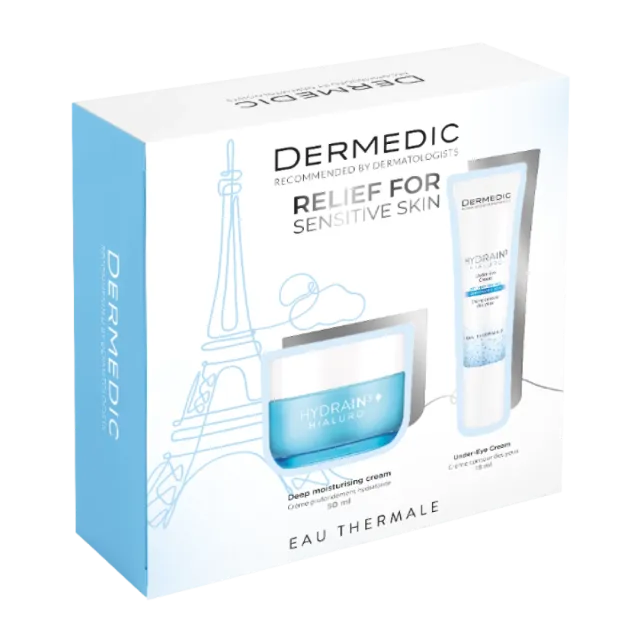 Dermedic Set Hydrain3 Hialuro Krema Za Dubinsku Hidrataciju Spf15 50Ml + Krema Za Područje Oko Očiju 15Ml
