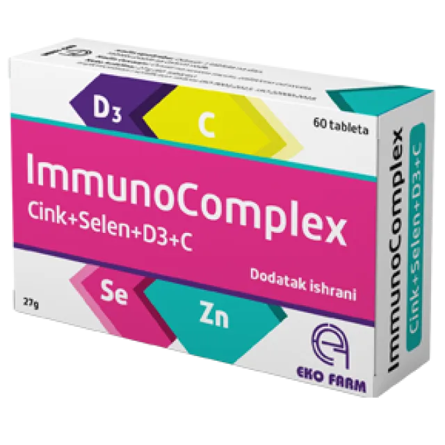 Immuno Complex Cink+Selen+D3+C 60 Tableta