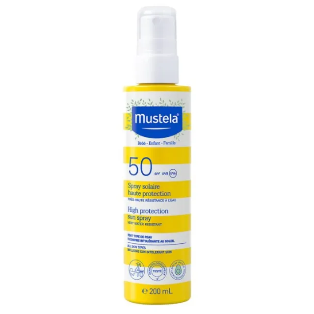 Mustela Sun Sprej Sa Visokom Uv Zaštitom Spf50+ 200Ml