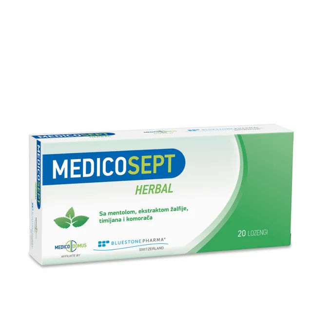 Medicosept Herbal 20 Lozengi