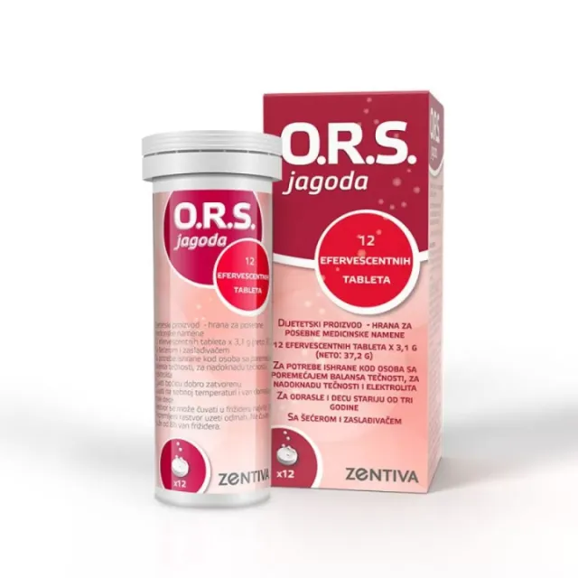 O.r.s. Šumeće Tablete Za Rehidrataciju Jagoda A12
