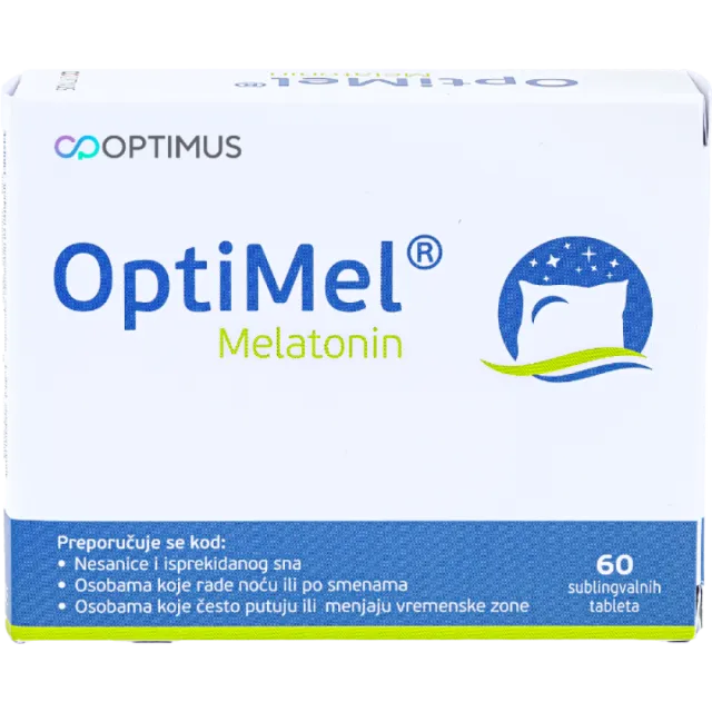 Optimel Melatonin 1Mg 60 Sublingvalnih Tableta