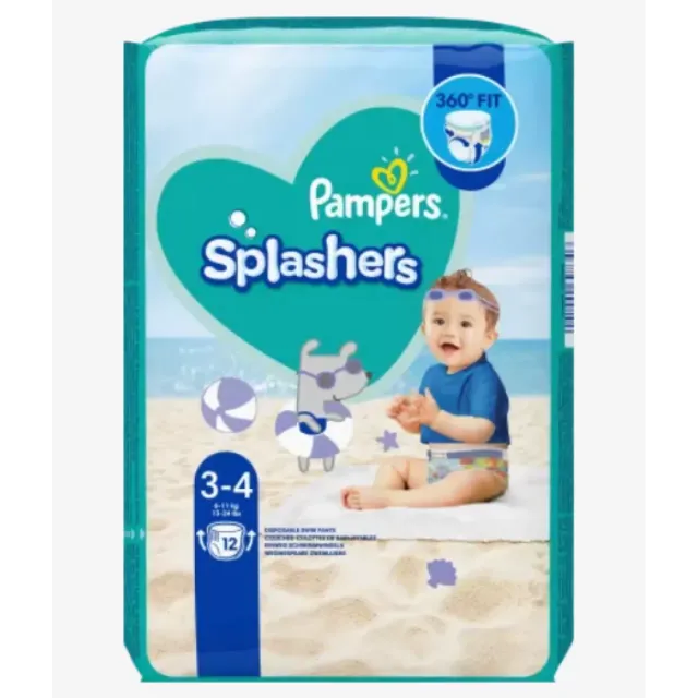 Pampers Splashers Pelene Za Kupanje 3 Midi 6-11Kg 12 Komada