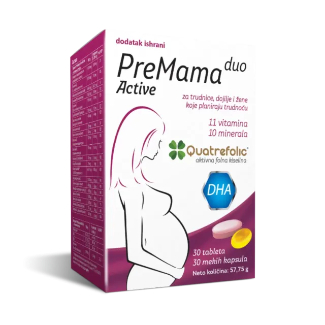 Premama Duo Active 30 Tableta + 30 Kapsula
