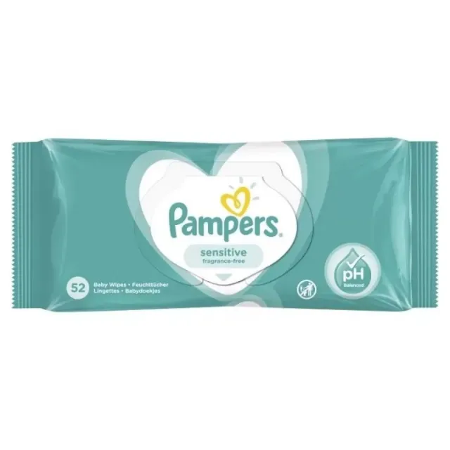 Pampers Vlažne Maramice Sensitive 52 Komada