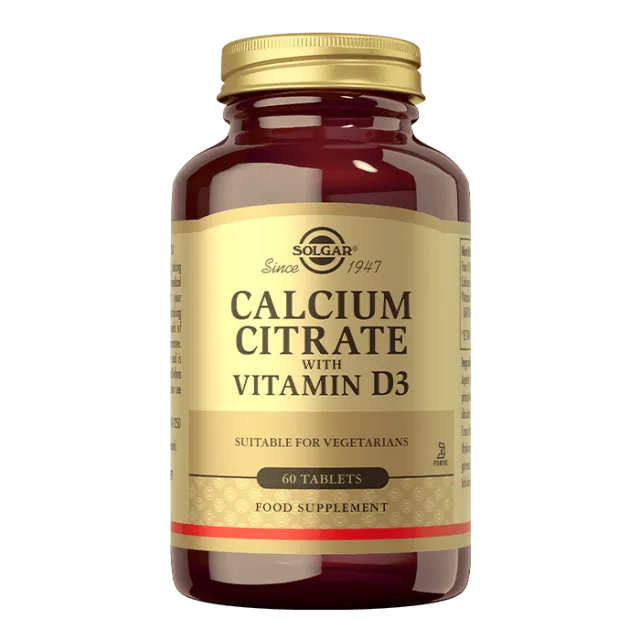 Solgar Kalcijum Citrat+Vitamin D3 60 Tableta