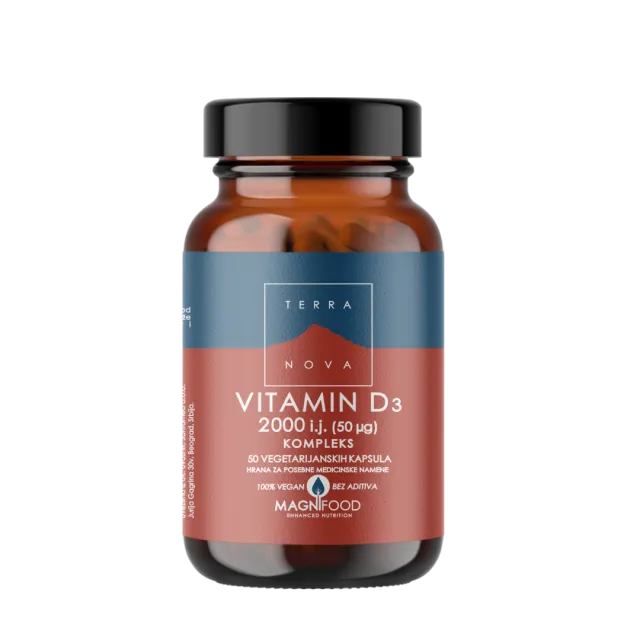 Terranova Vitamin D3 2000 Iu 50 Kapsula