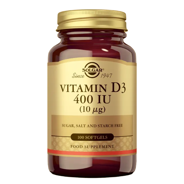 Solgar Vitamin D3 400 Iu 100 Kapsula