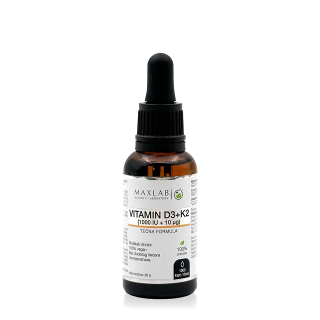 Maxlab Vitamin D3+K2 Kapi 28Ml