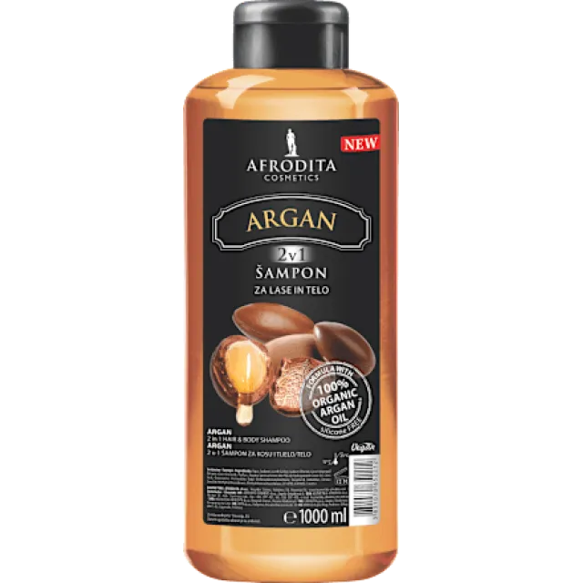 Afrodita Argan 2U1 Šampon Za Kosu I Telo 1L
