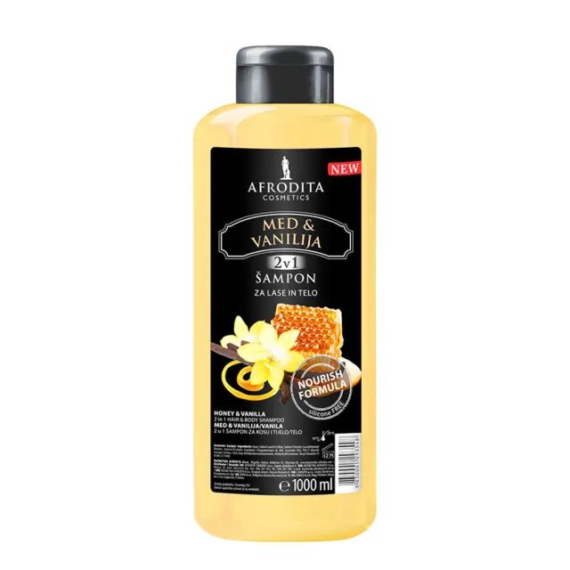 Afrodita Šampon Med I Vanila 1L