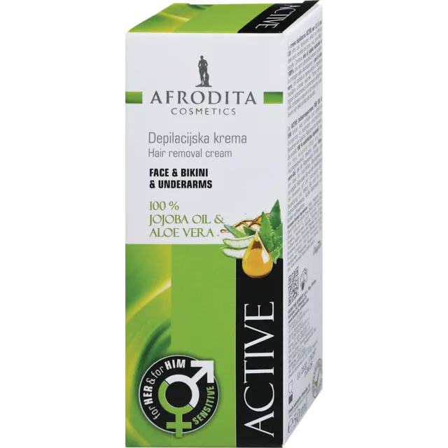 Afrodita Active Krema Za Depilaciju Lica Bikini Zone I Pazuha 50Ml