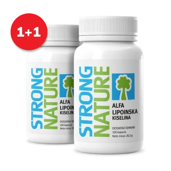 Alfalipoinska Kiselina 200 mg 100 Kapsula 1+1 Gratis 
