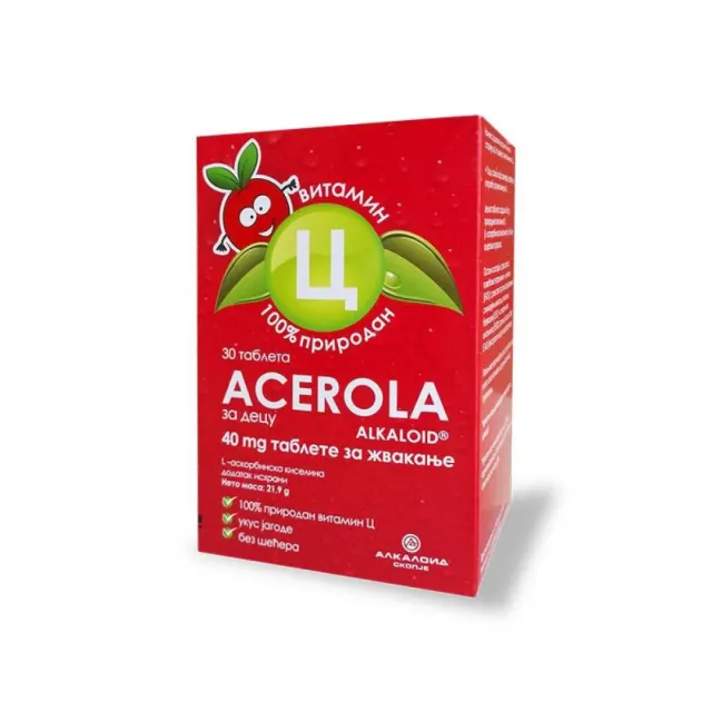 Alkakaps Acerola 40Mg 30 Tableta
