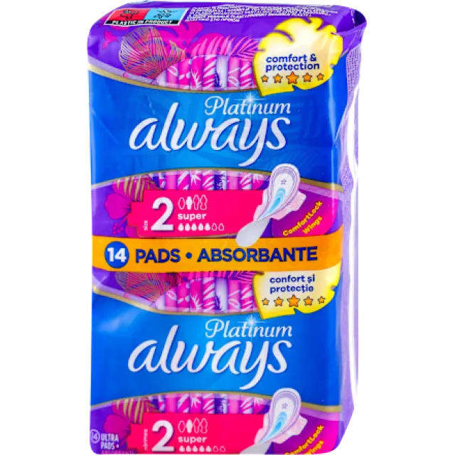 Always Platinum 2 Super Ciklusni Ulošci 14 Komada