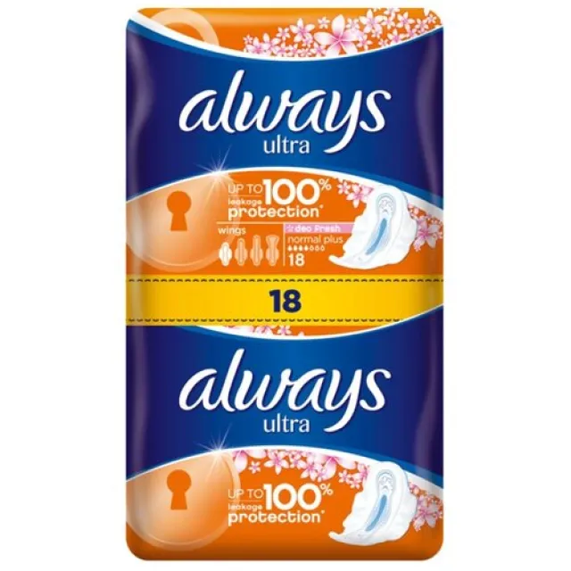 Always Ultra Normal Higijenski Ulošci 18 Komada