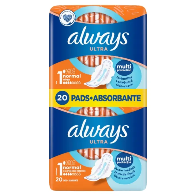 Always Ultra Normal Higijenski Ulošci 20 Komada