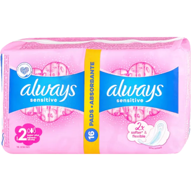 Always Ultra Sensitive 2 Super Plus Ciklusni Ulošci 16 Komada