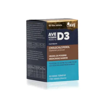Ave Vit D3 4000 IU 60 Tableta