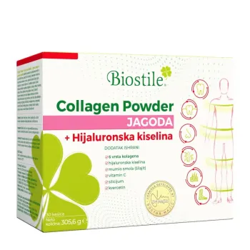 Biostile Collagen Powder 6+Ha Jagoda 30 Kesica