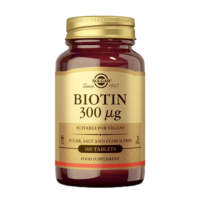Solgar Biotin 300Μg 100 Tableta
