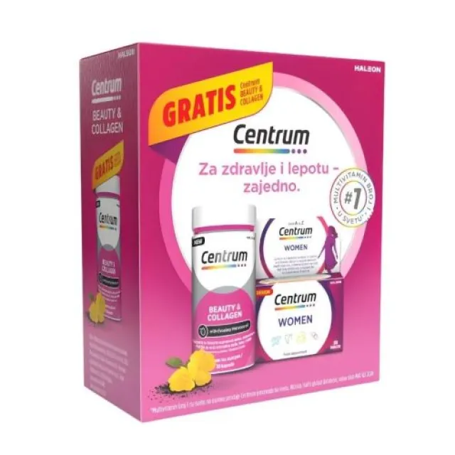 Centrum Women Za Žene 30 Tableta + Beauty And Collagen 30 Kapsula