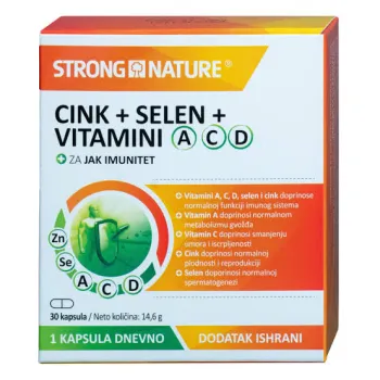 Strong Nature Cink + Selen + Vit. ACD 30 Kapsula 