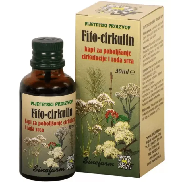 Sinefarm Kapi Za Poboljšanje Cirkulacije I Rada Srca Fito-Cirkulin 30Ml