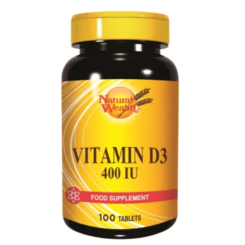 Natural Wealth Vitamin D 400 IJ 100 Tableta