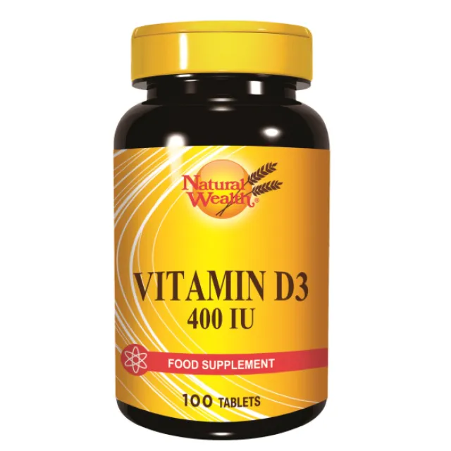 Natural Wealth Vitamin D 400 Ij 100 Tableta
