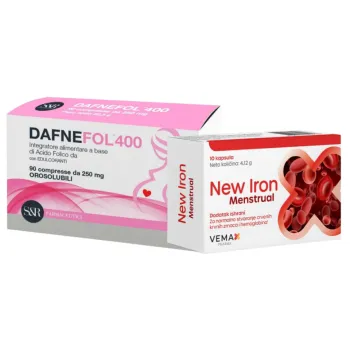Dafnefol 400 90 Tableta + New Iron Menstrual 10 Kapsula 