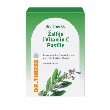 Dr.Theiss HerbalSept Žalfija I Vitamin C Pastile 36 Pastila