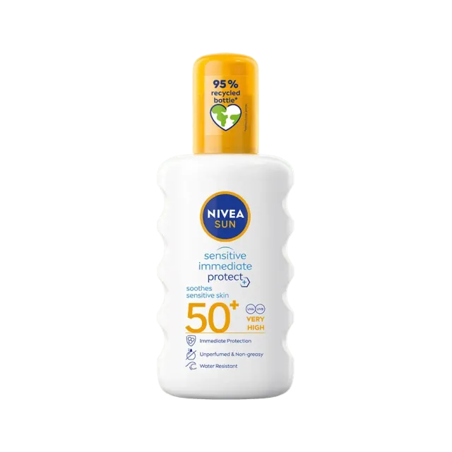Nivea Sun Sensitive Immediate Protect Umirujući Sprej Spf 50+ 200Ml
