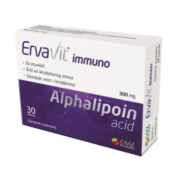 ErvaVit Alfalipoinska Kiselina 300 mg 30 Kapsula