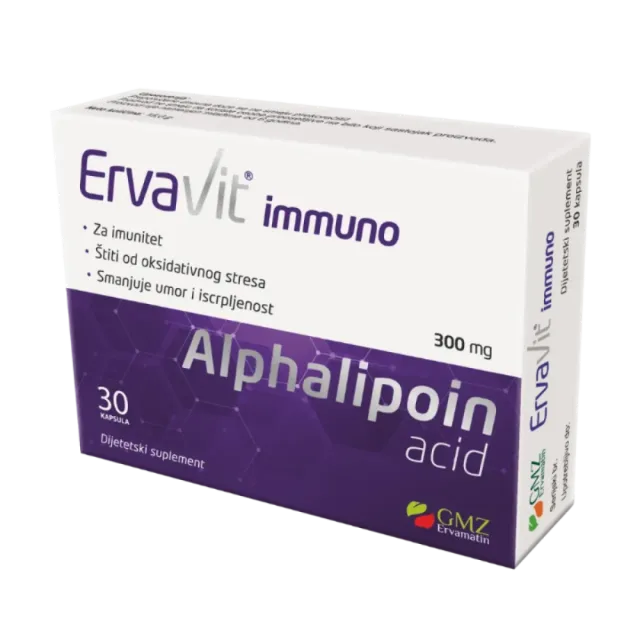Ervavit Alfalipoinska Kiselina 300 Mg 30 Kapsula