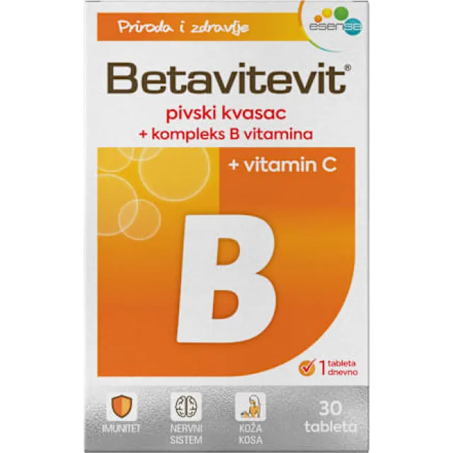 Betavitevit B Pivski Kvasac + Kompleks B Vitamina 30 Tableta