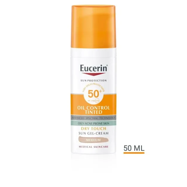 Eucerin Sun Oil Control Tonirani Gel-Krem Za Zaštitu Masne Kože Od Sunca Spf50+ Tamni 50Ml