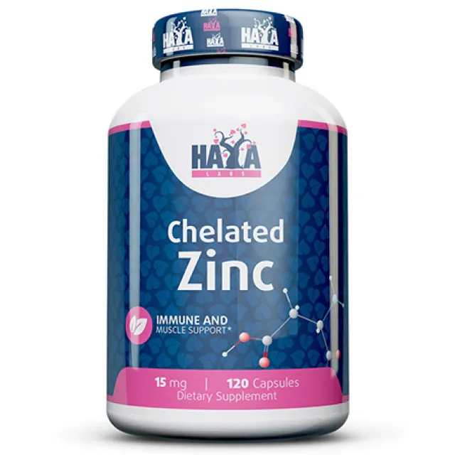 Haya Labs Chelated Zinc 15 Mg 120 Kapsula
